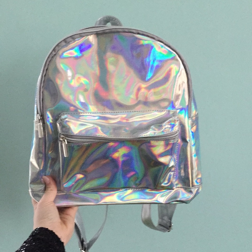 NWOT holographic backpack